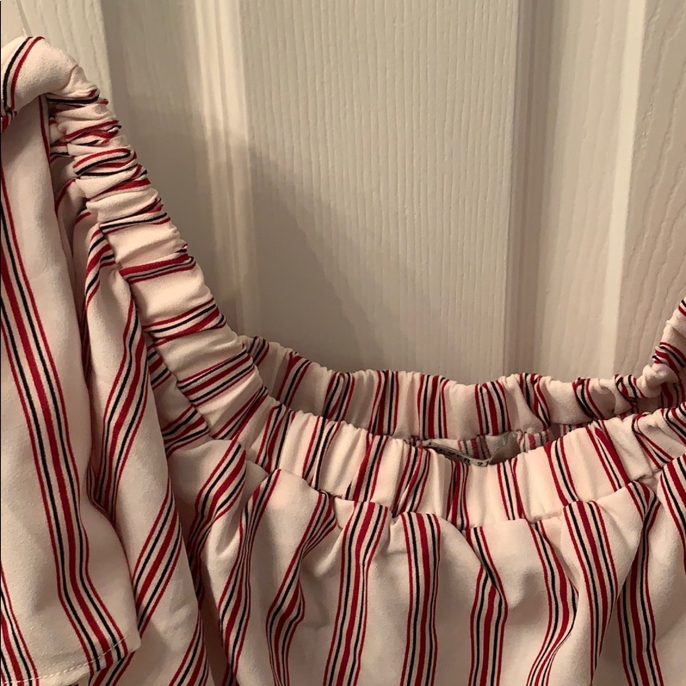 Forever 21 Red and Black Striped Romper - Picture 4 of 6